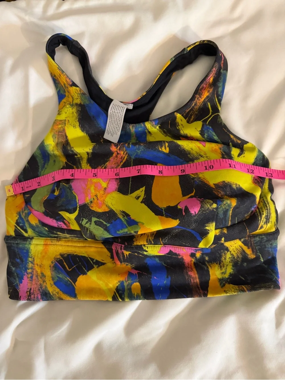 Lululemon Abstract Multicolor Sports Bra - Bright Paintstroke 6 (runs small)